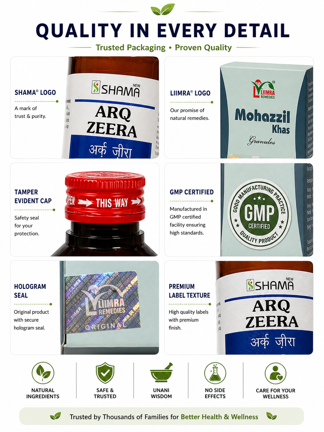 Weight Management Combo Pack – Mohazzil Khas Granules + Arq Zeera (6 Bottles + 2 Packs)